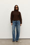 RIVA QUARTER ZIP - CHOCOLATE