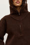 RIVA QUARTER ZIP - CHOCOLATE