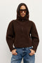 RIVA QUARTER ZIP - CHOCOLATE