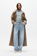 Rowan Oversized Trench Coat in Loam, view 1, Bayse Brand