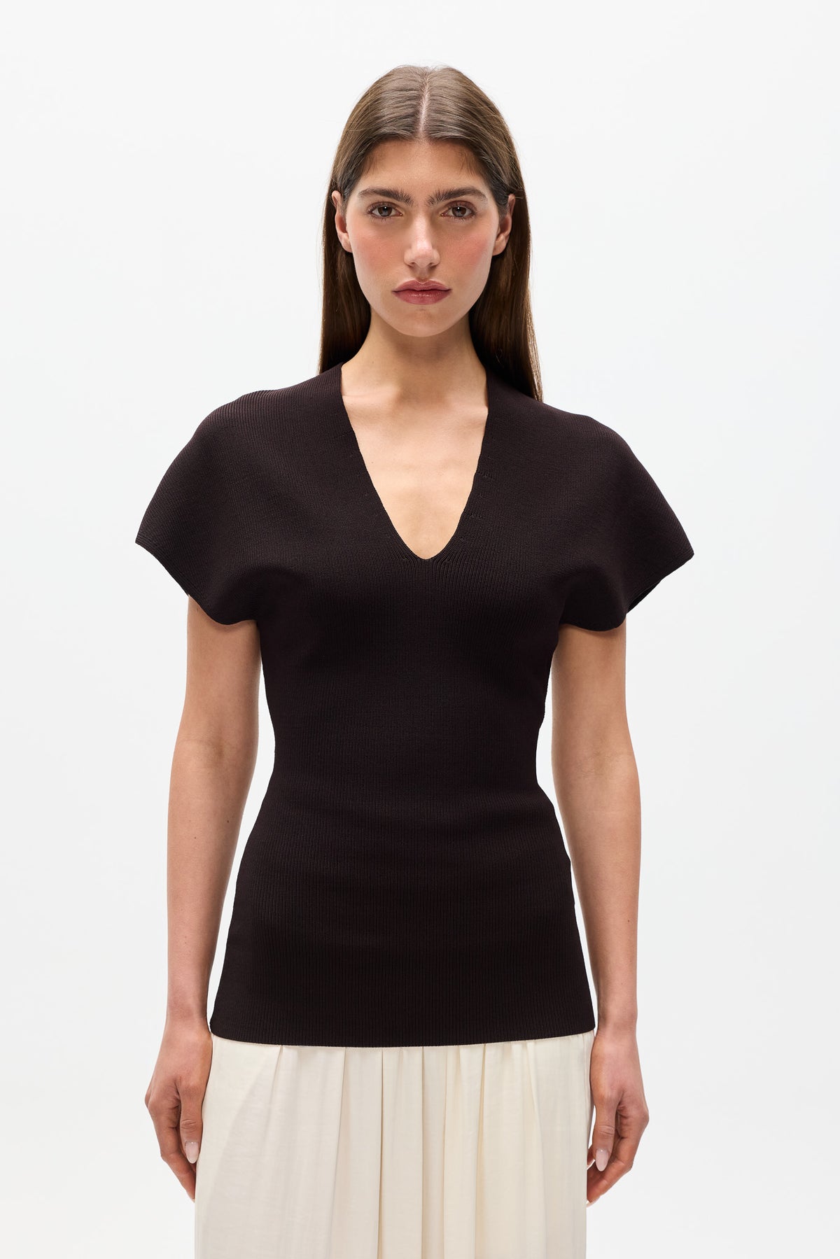 ROWENA TOP - BROWN