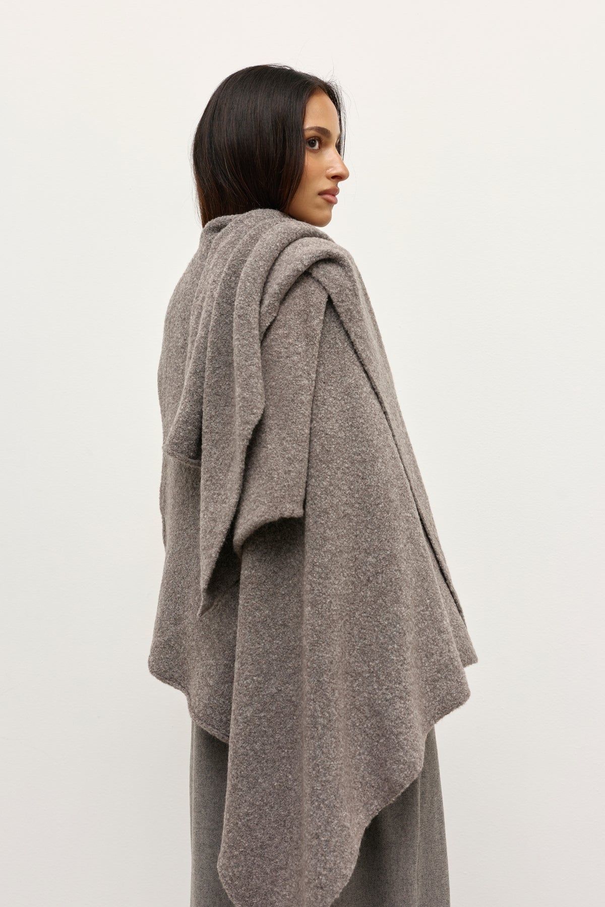 SOBA SCARF - BEIGE GREY