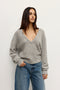 SONIA V NECK - LIGHT GREY