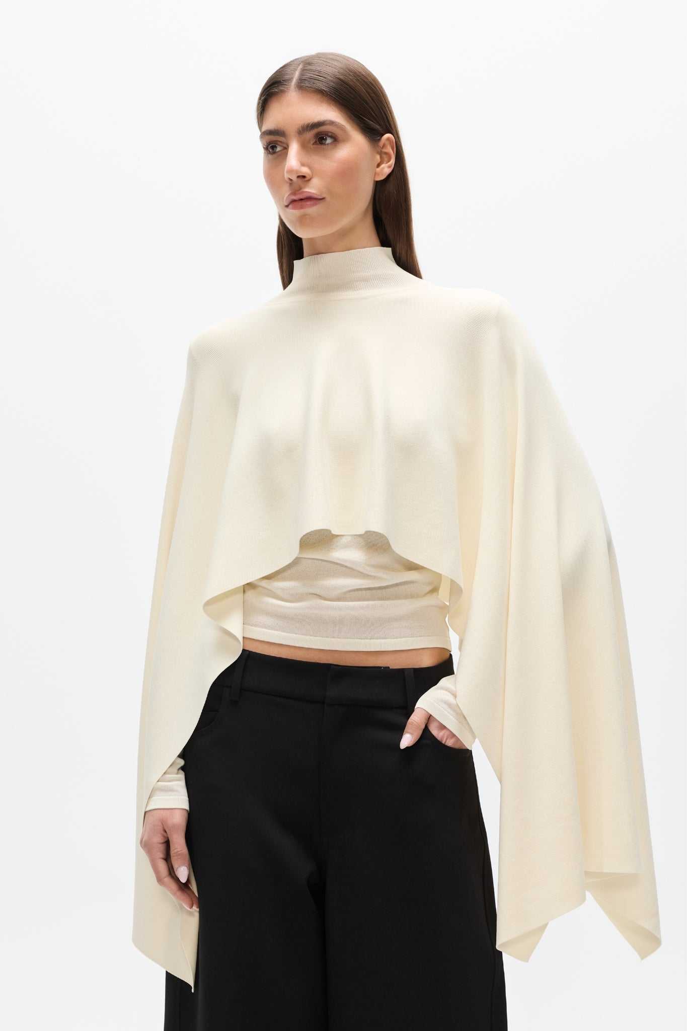 SORELLA PONCHO - IVORY