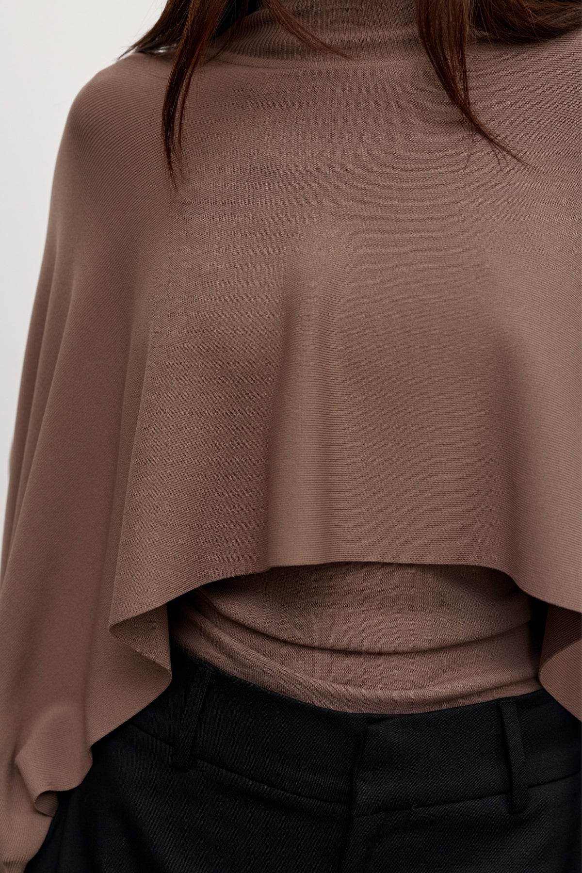 SORELLA PONCHO - MOUSE GREY