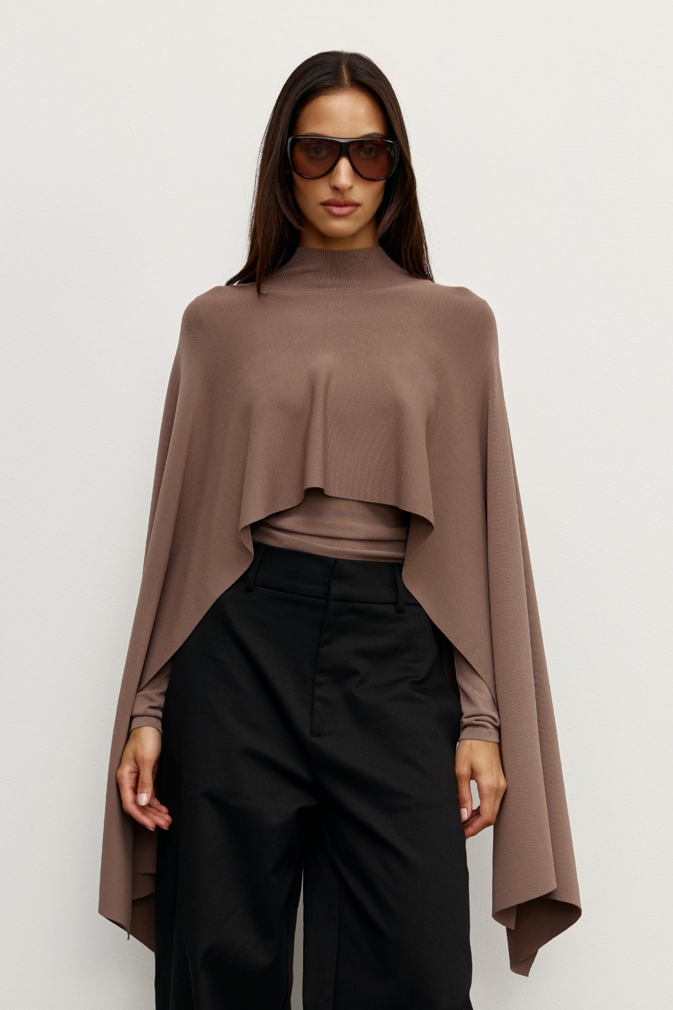 SORELLA PONCHO - MOUSE GREY