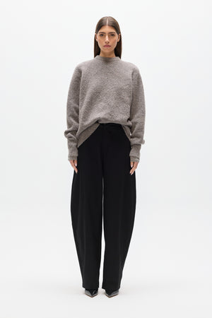 STELLA CREW NECK - BEIGE GREY