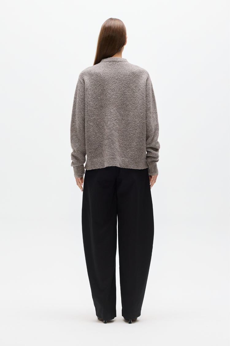 STELLA CREW NECK - BEIGE GREY