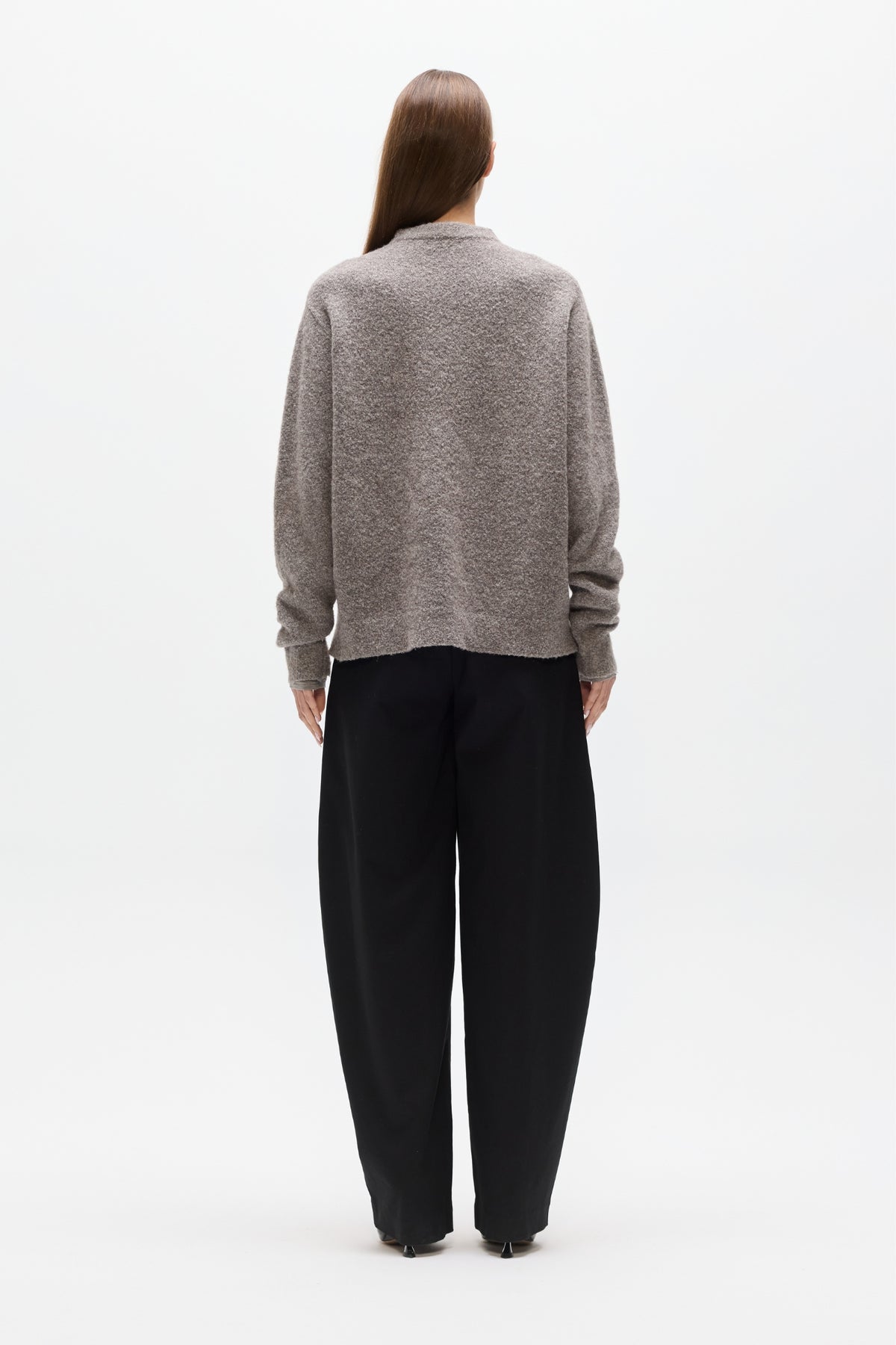 STELLA CREW NECK - BEIGE GREY