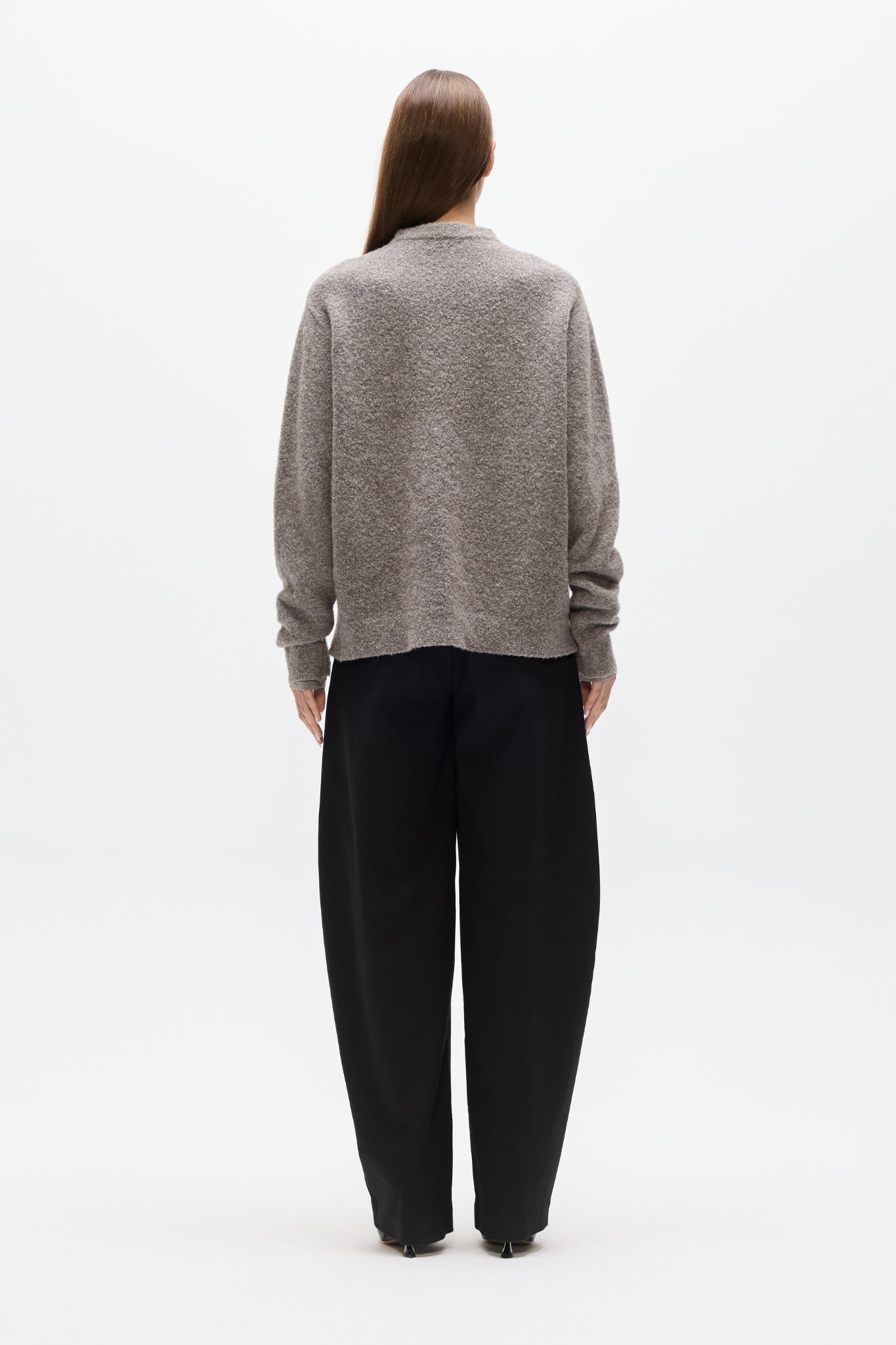 STELLA CREW NECK - BEIGE GREY