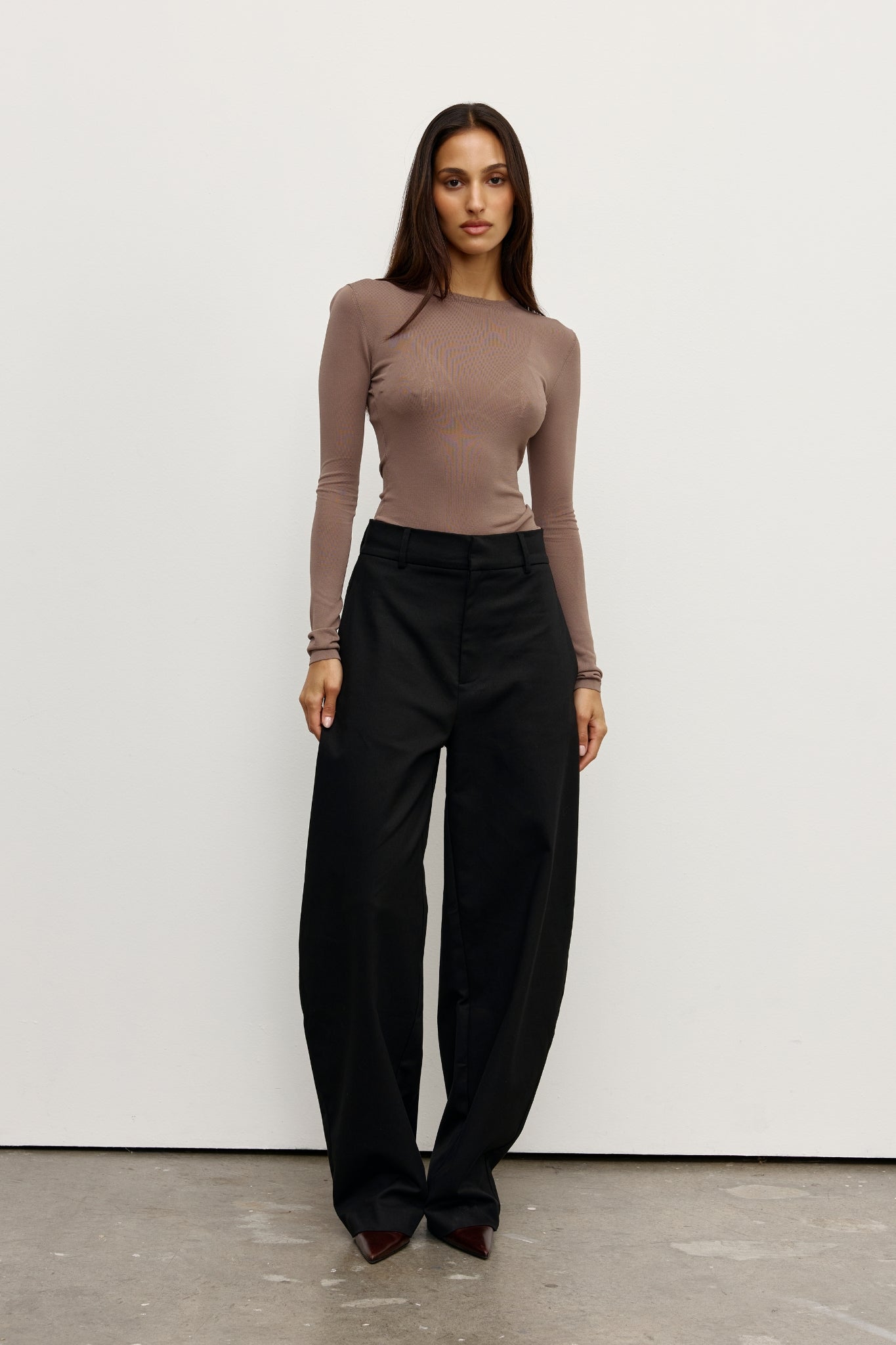 STEVIE TOP - MOUSE GREY