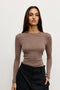 STEVIE TOP - MOUSE GREY