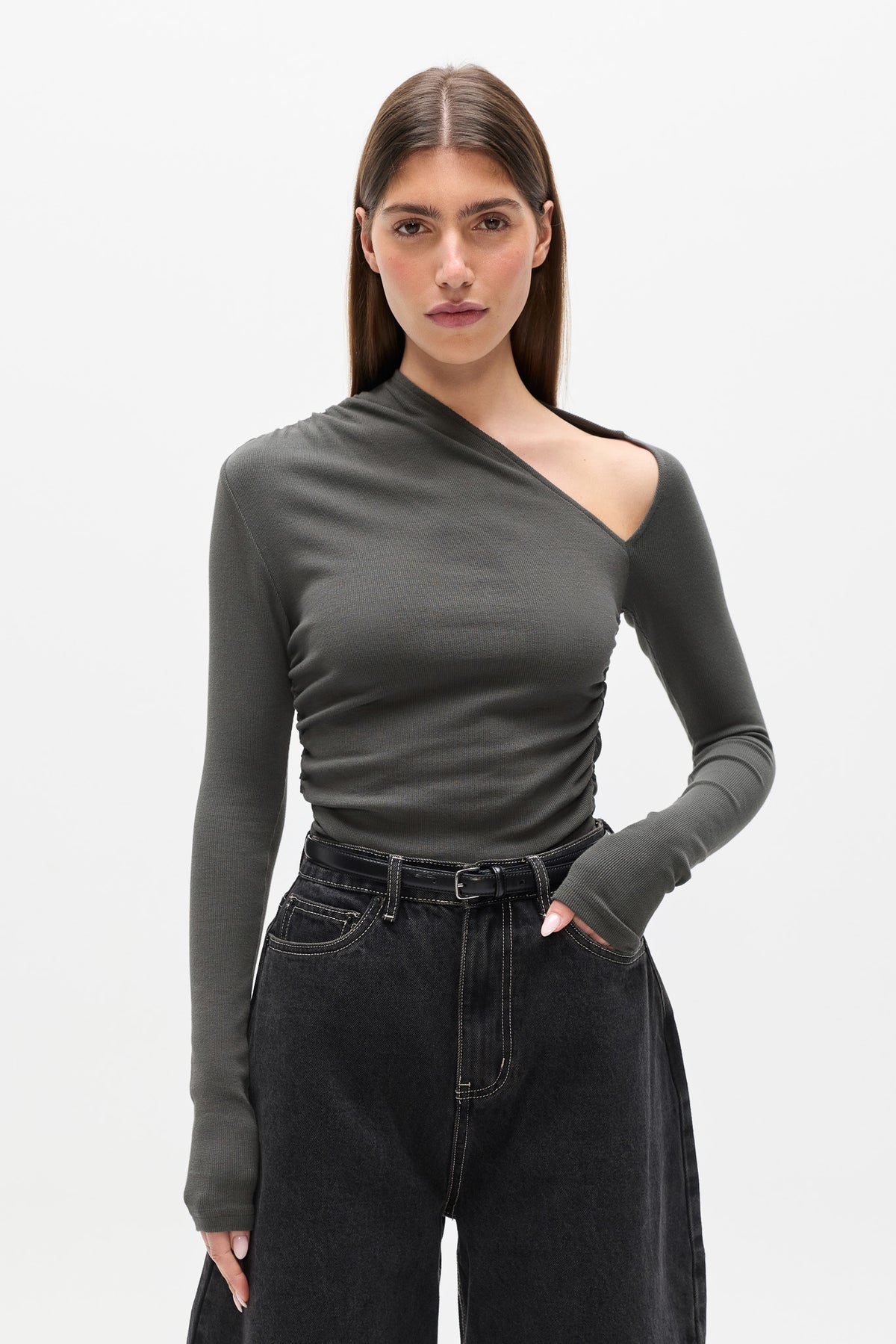 SAMI TOP - THUNDER GREY