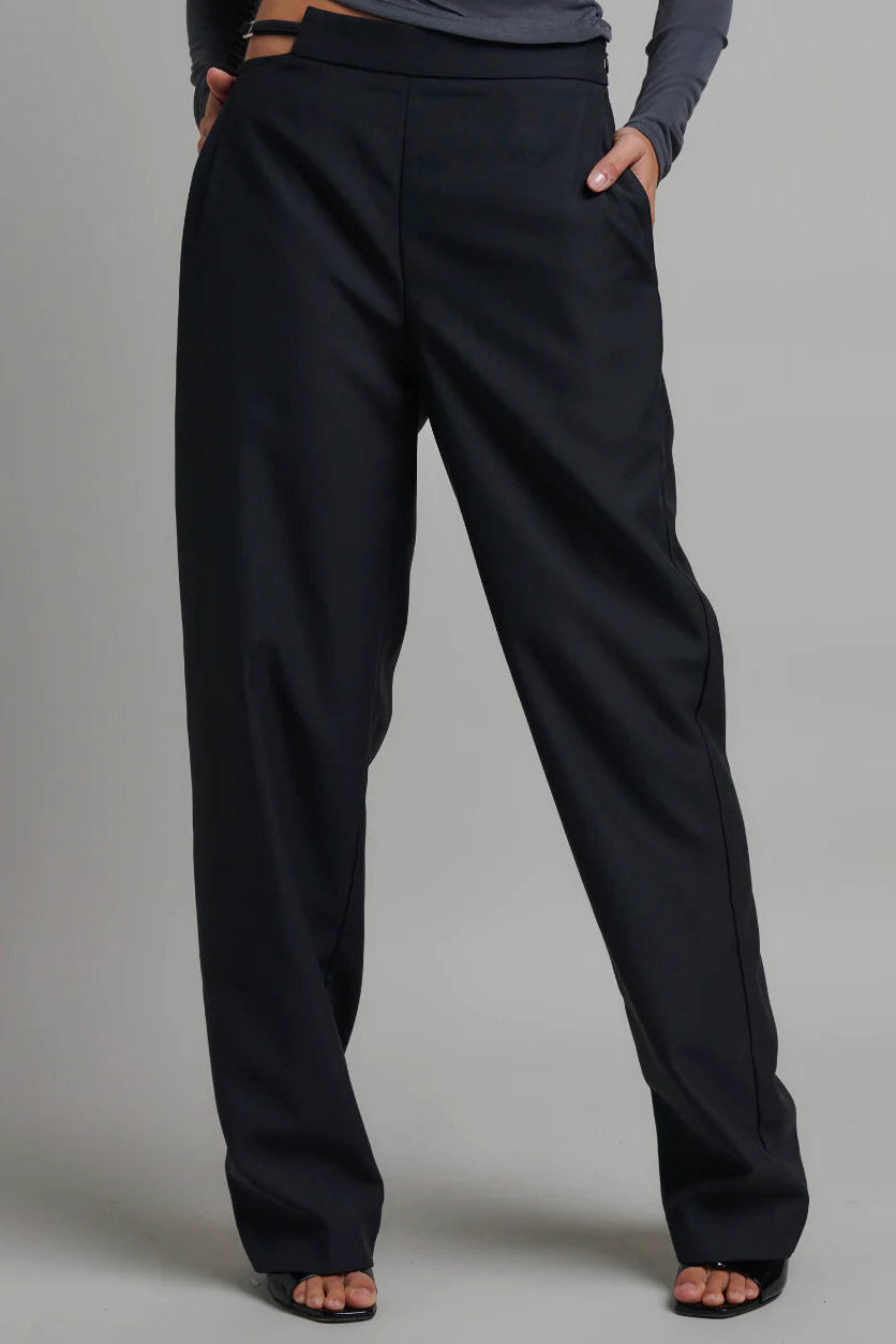 NEO CUT OUT PANT - CHARCOAL