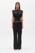 SHELLY TOP - BLACK