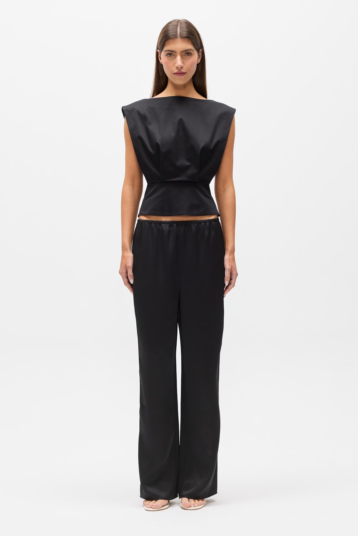 SHELLY TOP - BLACK