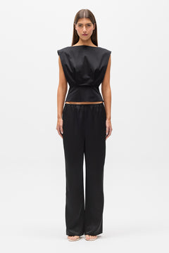 SHELLY TOP - BLACK