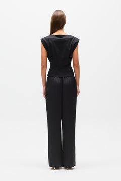 SHELLY TOP - BLACK