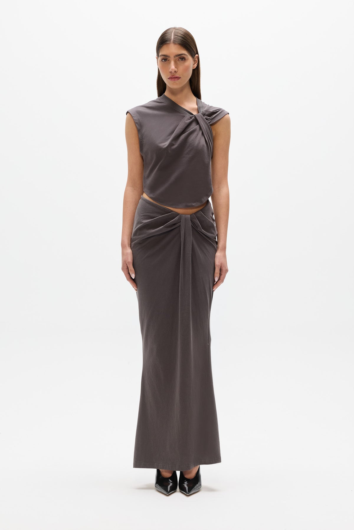 SORAYA TOP - CHARCOAL