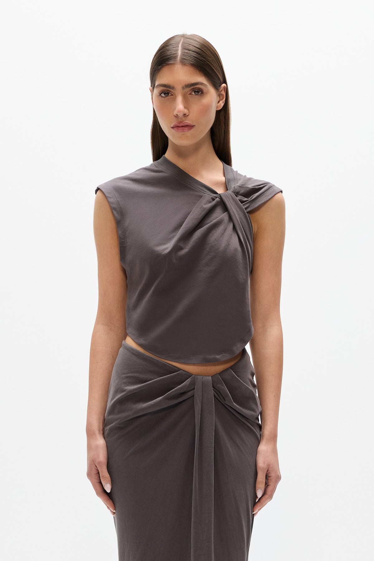 SORAYA TOP - CHARCOAL