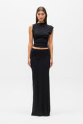 SYENRA MAXI SKIRT - BLACK