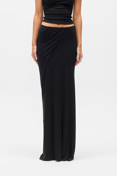 SYENRA MAXI SKIRT - BLACK