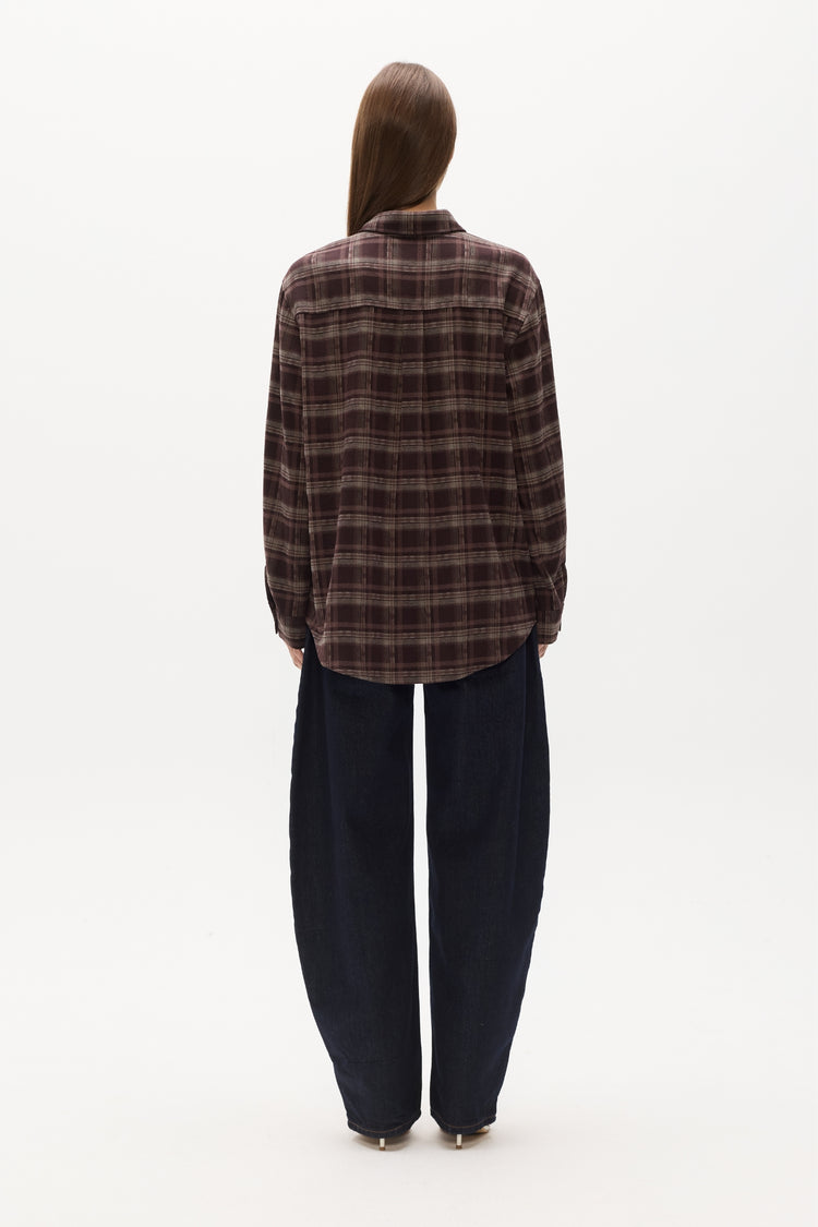 VAUGHN CAPE SHIRT - PLAID