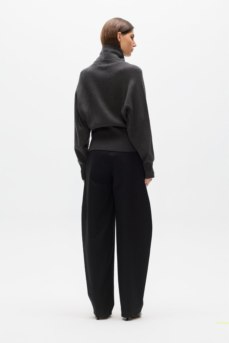 VIOLETTE KNIT CARDIGAN - BLACK