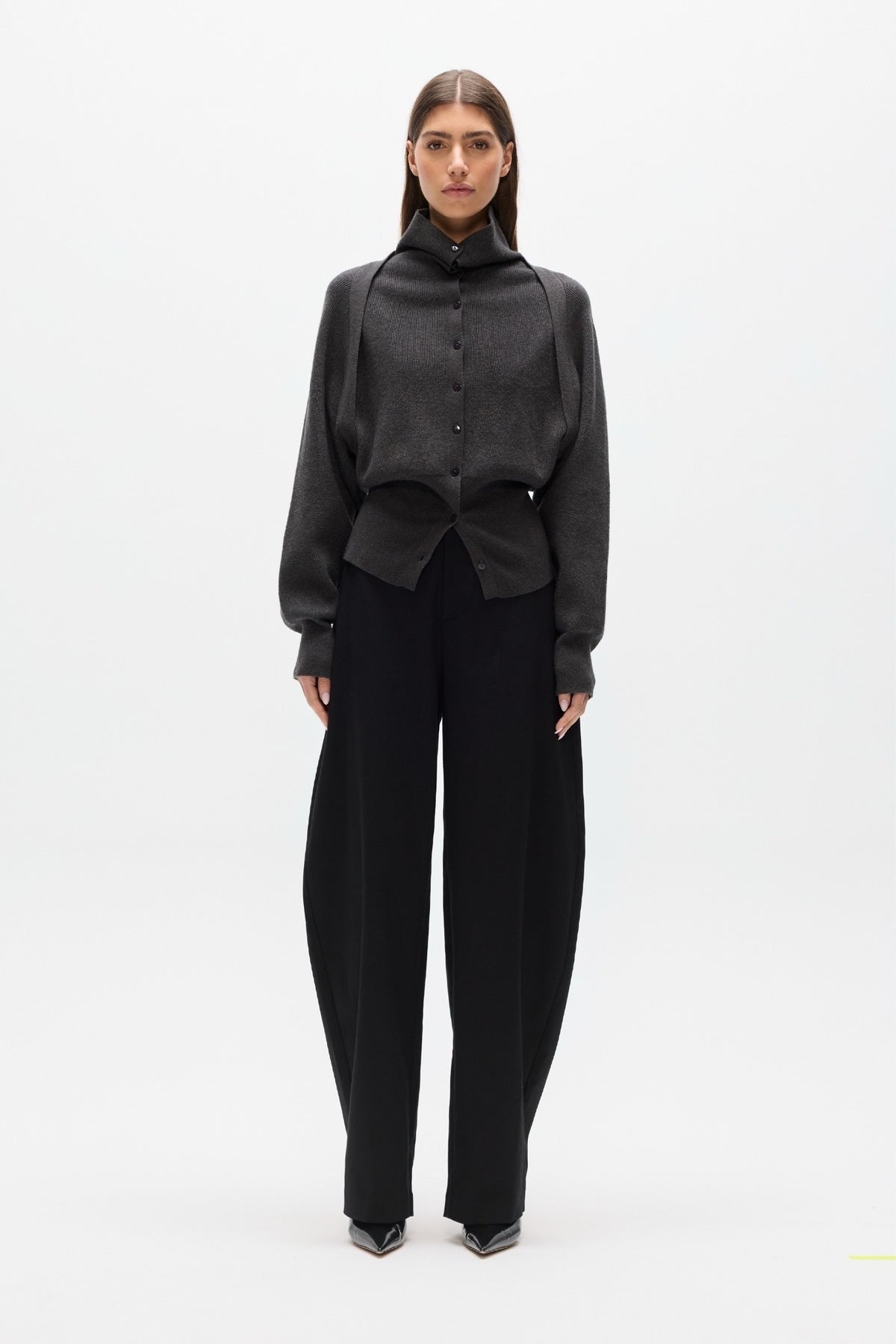 VIOLETTE KNIT CARDIGAN - BLACK