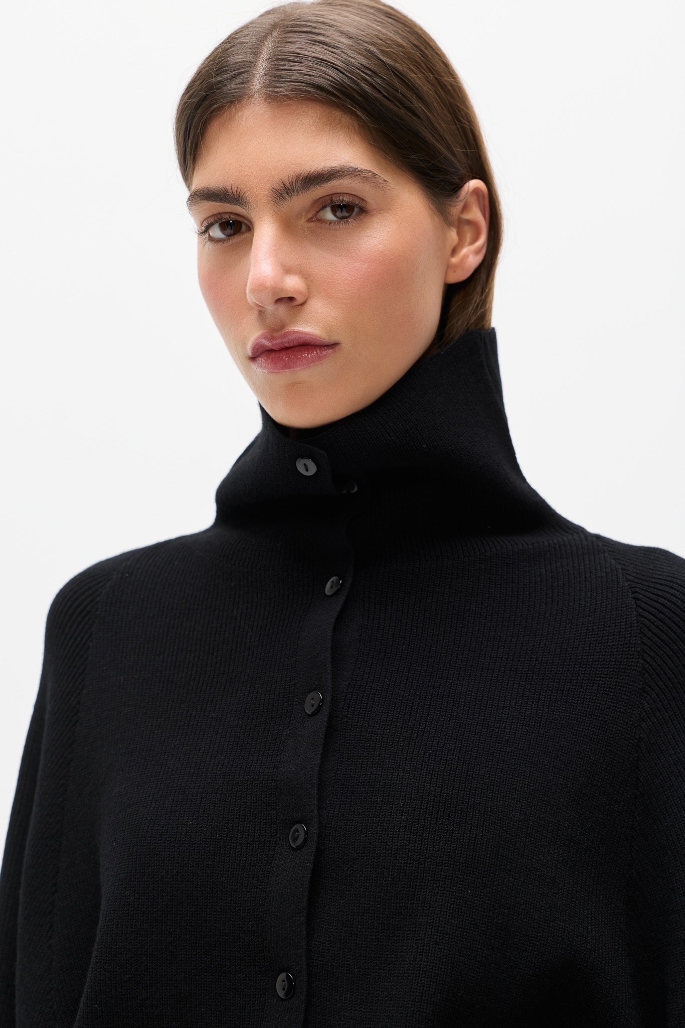 VIOLETTE KNIT CARDIGAN - BLACK