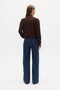 YVETTE KNIT JUMPER - CHOCOLATE BROWN