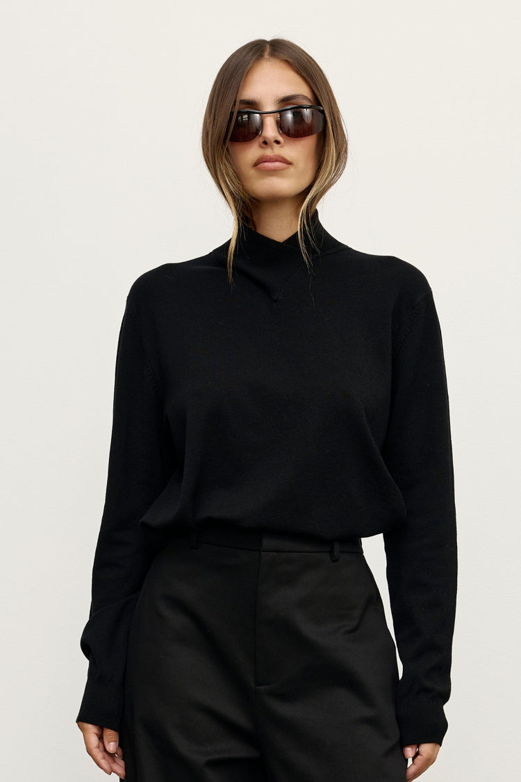 YVETTE KNIT JUMPER - BLACK