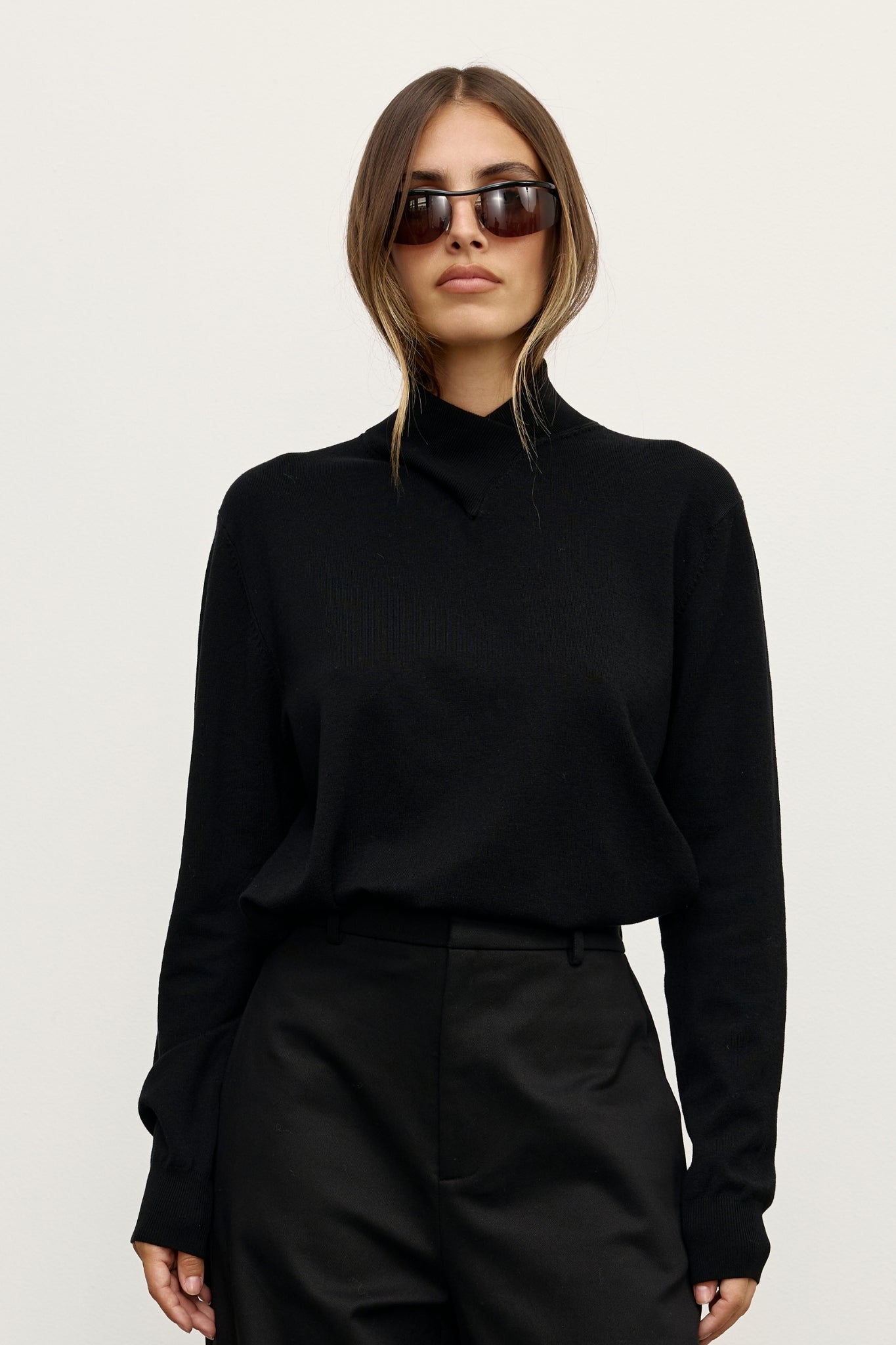 YVETTE KNIT JUMPER - BLACK