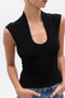 ZELIA TOP - BLACK