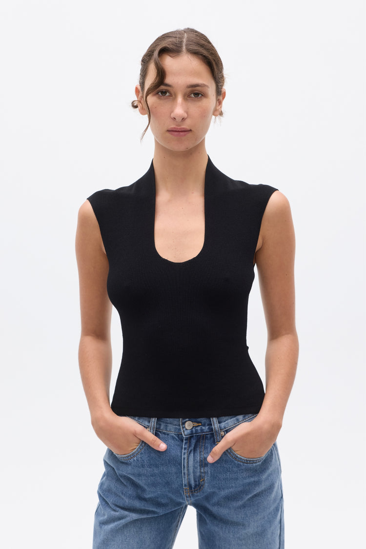 ZELIA TOP - BLACK