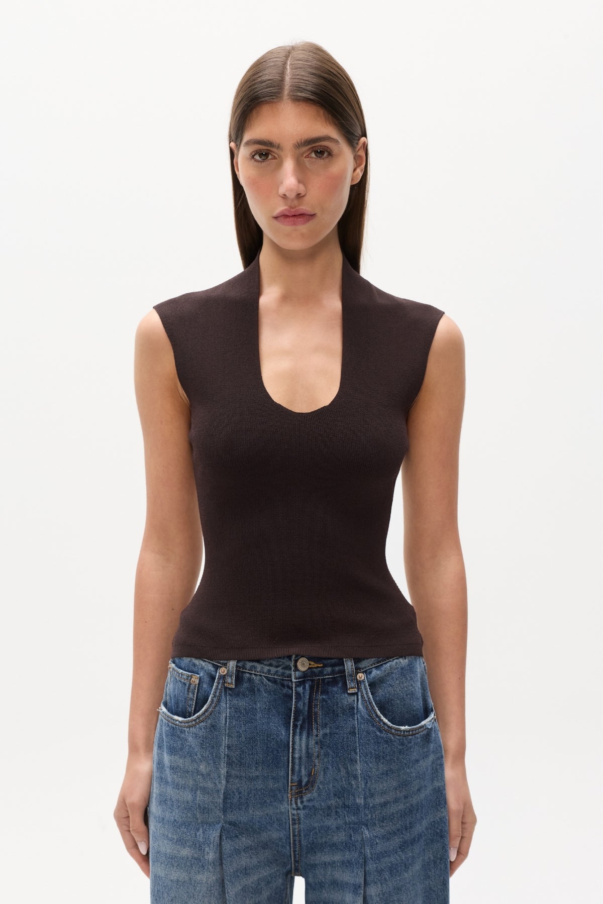 ZELIA TOP - COFFEE