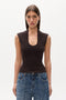 ZELIA TOP - COFFEE