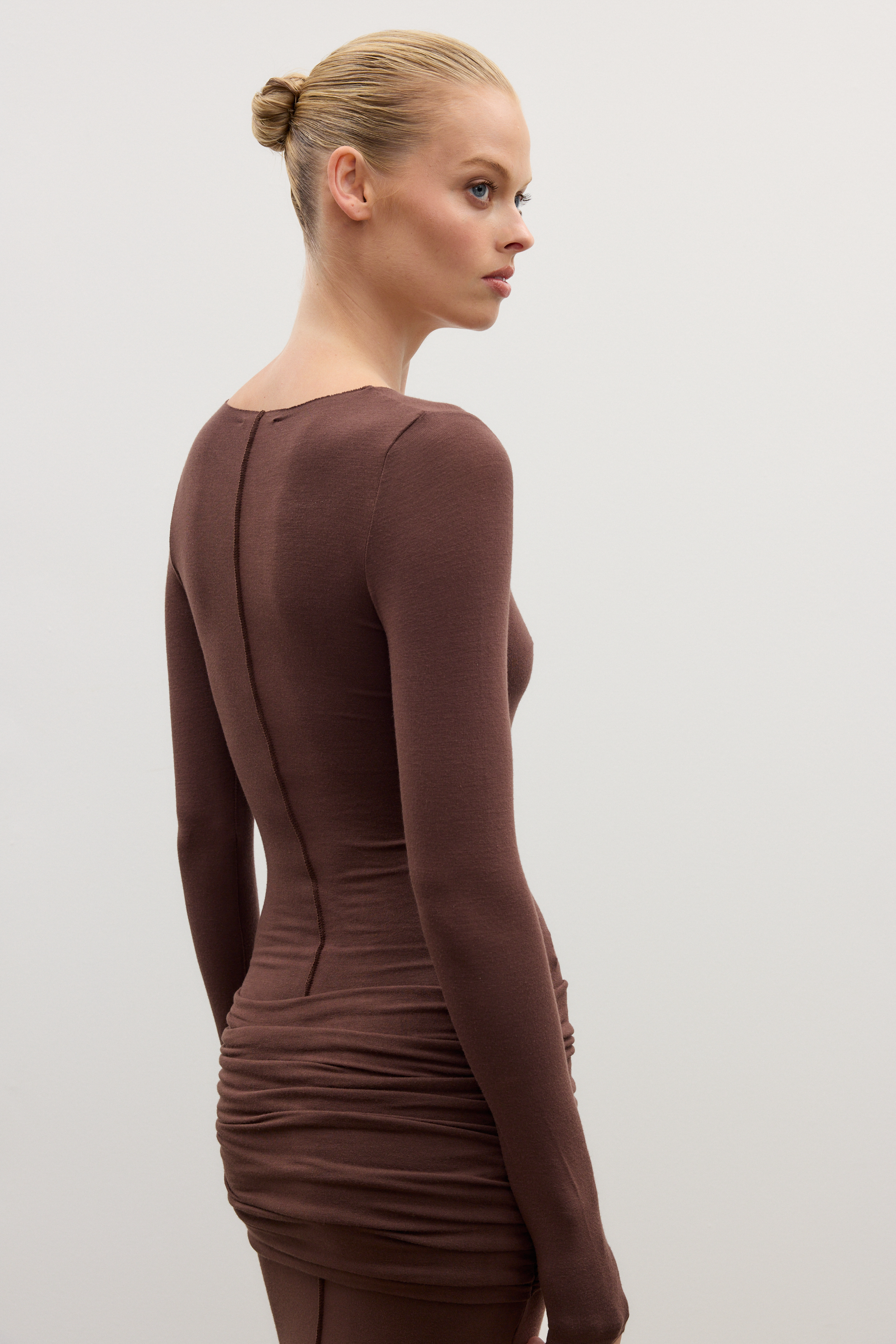 ANISA MAXI DRESS - CHOCOLATE